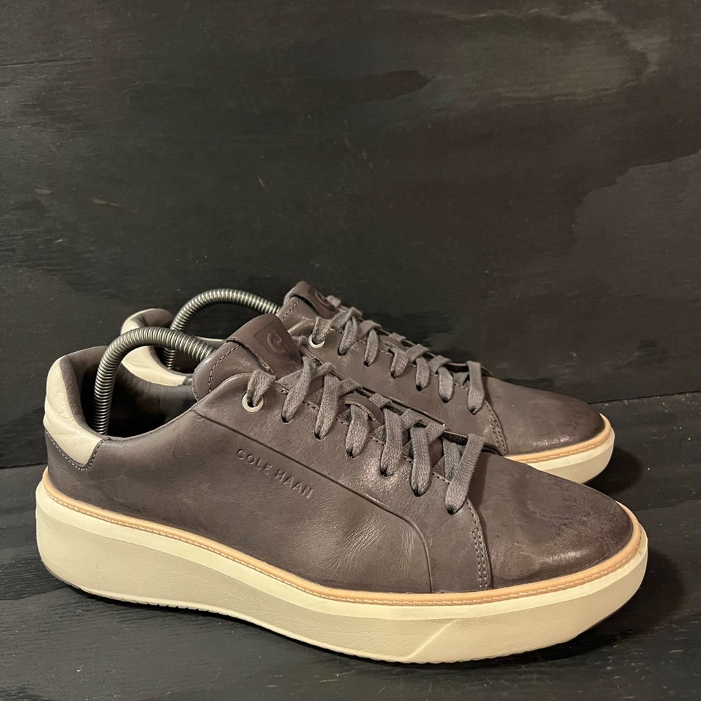 Cole Haan Grandpro Topspin Mens Size 9 Sneaker Quiet Shade Gray Ivory C37229